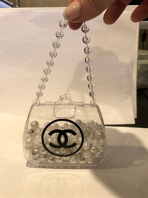 chanel purse ornament|Chanel crystal ornament.